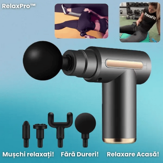 Pistol de Masaj cu 4 Capete RelaxPro™